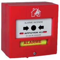 [TX4DM] Déclencheur manuel Type 4 à piles Radio Adressable