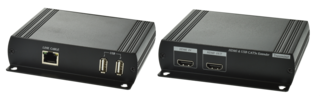 [S15008-BK] Déport KVM HDMI/2USB sur cable RJ45 - 1 câble 180m max (KVM-HDMI-2USB)