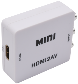 [S19011-B0] CONVERTISSEUR HDMI > PAL(RCA)  (HDMI-BNC/ABS)