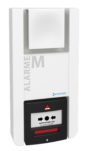 [TT5P-RF3] Equipement Alarme Menace à piles Radio Sonore avec BM noir intégré  (NEU-TT5P-RF)