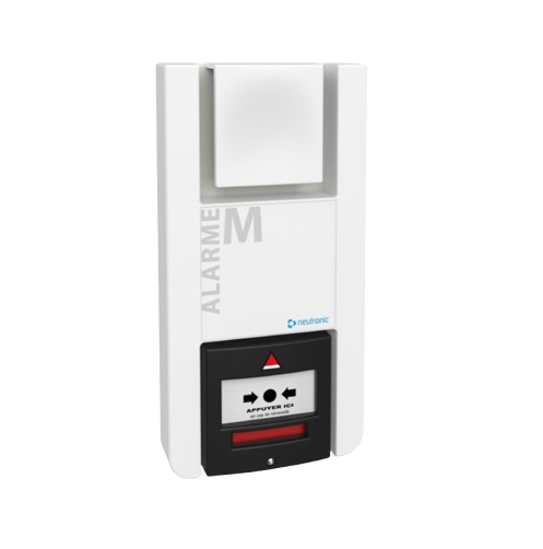 [TT5P-RF3] Equipement Alarme Menace à piles Radio Sonore avec BM noir intégré