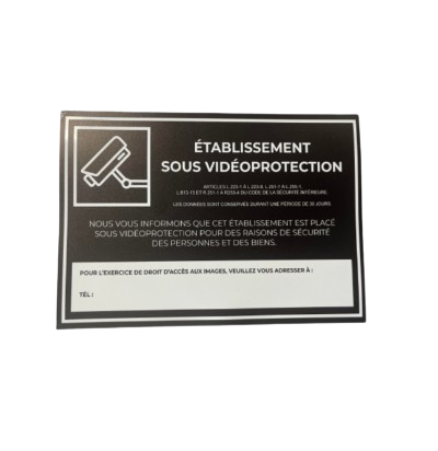 [-ESV5pcs] Signalisation video surveillance  5pcs 21x14.8cm