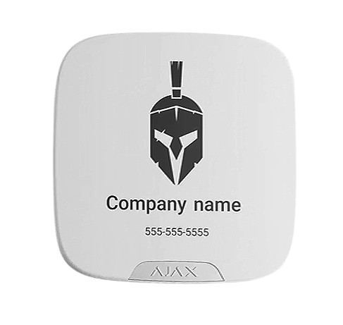 [39279.63.WH] Ajax Brandplate for StreetSiren DoubleDeck white (10pcs),  [BASELINE]