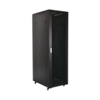 [BAI2768CN] BAIE 19'' 27U 600X800 PORTE VITRÉE NOIRE MONTÉE