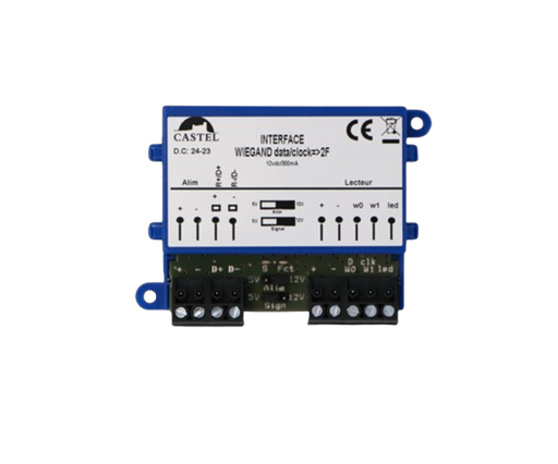 [910.0143] Carte de conversion wiegand vers protocole B2F- alim 12V