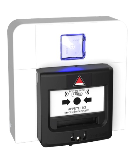 [TT5DML-RF3] Diffuseur Lumineux à Déclenchement Manuel à piles Radio Alarme Menace