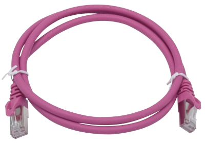 [261648-X001] CORDON S/FTP CAT6A AWG26 LSZH ROSE 01M Cordon 1 PC 1m