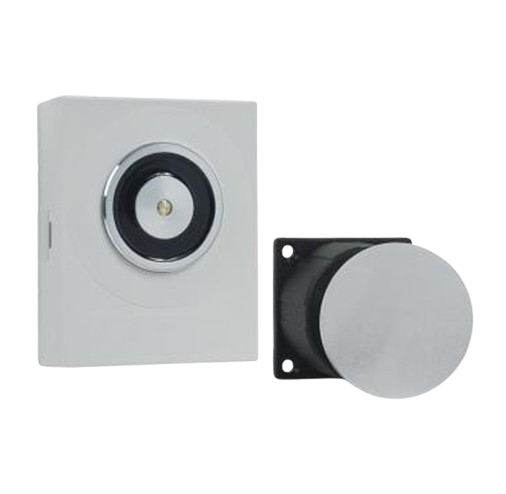 [VENTAR24] Ventouse à rupture de courant avec bouton poussoir et contre plaque 200 N / 0,6 W / 24 Vcc  (HO-VENTAR24)