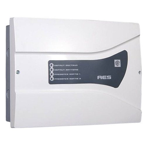 [80620F] Alimentation AES-EAE 24V/4A C24 AB 12AH avec 2 batteries 12 Vcc / 12Ah -certifiée NF SSI.